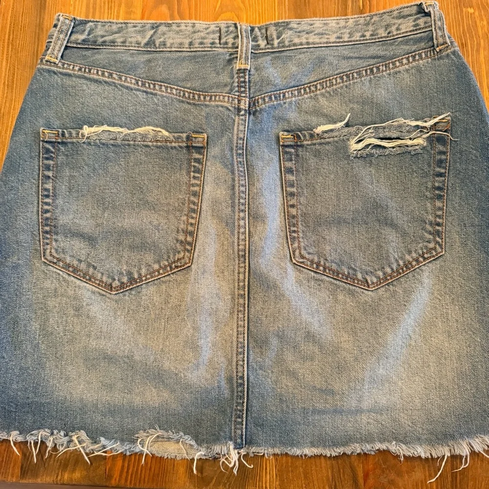 Abercrombie & Fitch Zoe Natural Rise Vintage A Line Skirt